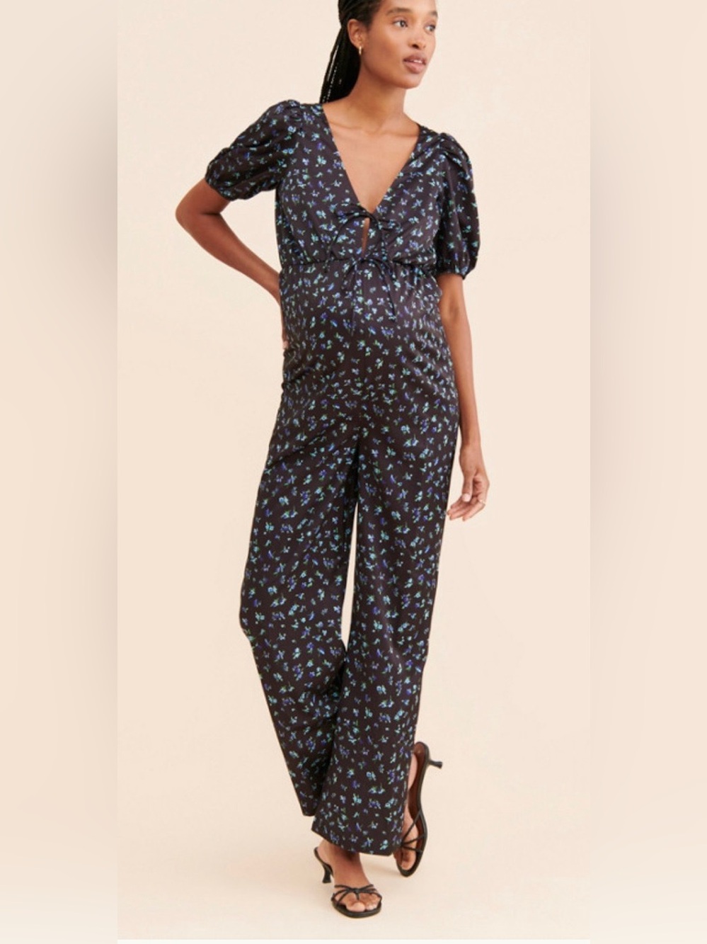 Free People Maternity Renee Jumpsuit      Sz M S